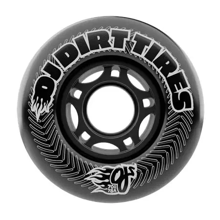 OJ(オージェー) スケートボード 用品 ウィール 70mm VANDALS DIRT TIRES THUNDER JUICE BLACK 78A 4個セット