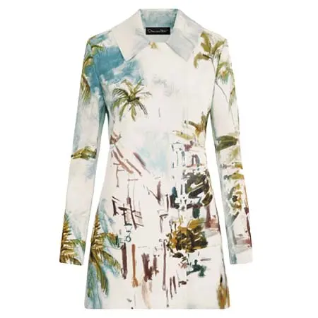 オスカー・デ・ラ・レンタ(Oscar de la Renta)   Dominican Landscape Cotton Poplin Coat