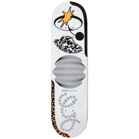 クワージー(QUASI) スケートボード 用品 デッキ Crockett BELLYACHIN DECK 8.25