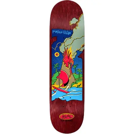 リアル(REAL) スケートボード 用品 デッキ DBX MASON SILVA VOLCANO DECK