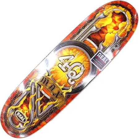 リアル(REAL) スケートボード 用品 デッキ MAX SCHAAF 4Q CATHEDRAL 9.1