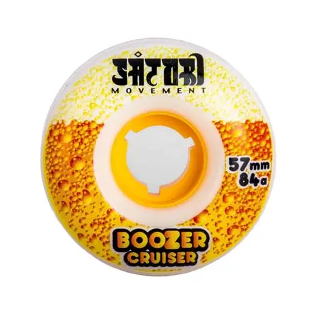 サトリ(SATORI) スケートボード 用品 ウィール BOOZER CRUISER 84A 57mm 4個セット