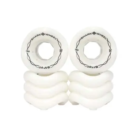 シャーク ウィール(SHARK WHEELS) スケートボード 用品 ウィール JAWS WHITE 78A 54mm 4個セット