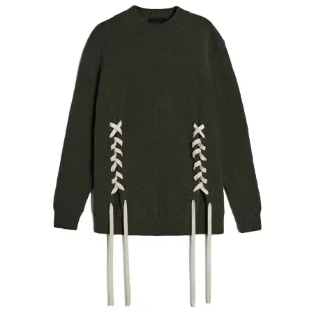 シモーネ ロシャ(SIMONE ROCHA)   Merino Lace Up Hem Jumper