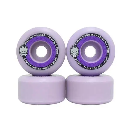 スピットファイヤー(SPITFIRE) スケートボード 用品 ウィール FORMULA FOUR（F4）99D TABLETS ラベンダー 52mm 4個セット