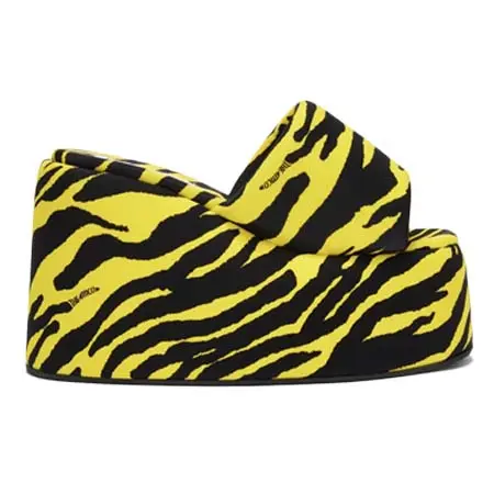 ジ・アティコ(THE ATTICO)   ‘Mochi” black and yellow flatform