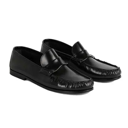 トーテム(TOTEME)   Moccasin loafers black