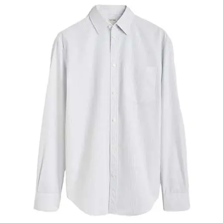 トーテム(TOTEME)   Shrunk shirt white/cobalt