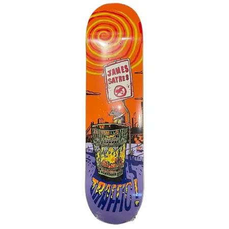 トラフィック(TRAFFIC) スケートボード 用品 デッキ James Sayres Rat Race 8.0