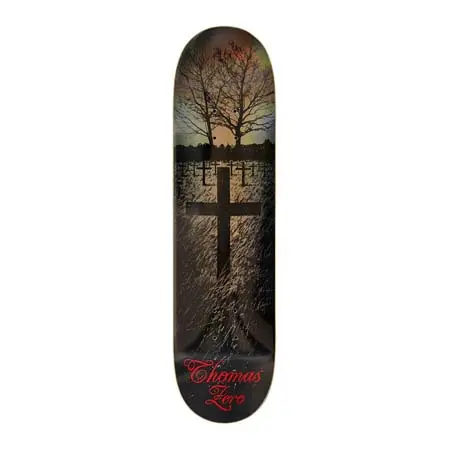 ゼロ(ZERO) スケートボード 用品 デッキ THOMAS LIFE&DEATH BRONZE 8.25