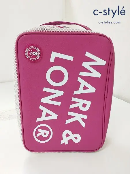 MARK&LONA マークアンドロナ シューズケース ピンク メッシュ MLS-3B-SB42