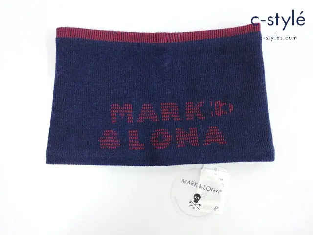 MARK＆LONA マーク＆ロナ ネックウォーマー FREE ネイビー系 MLF-4C-FN01