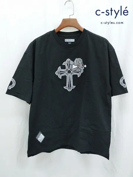 GALFY×GALLIS ADDICTION ガルフィー×ガリスアディクション Tシャツ 中型犬(L) ブラック 152305