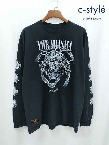 glamb グラム 長袖Tシャツ L ブラック 綿100% ロンT ジョジョの奇妙な冒険 ヴァニラアイス クリーム