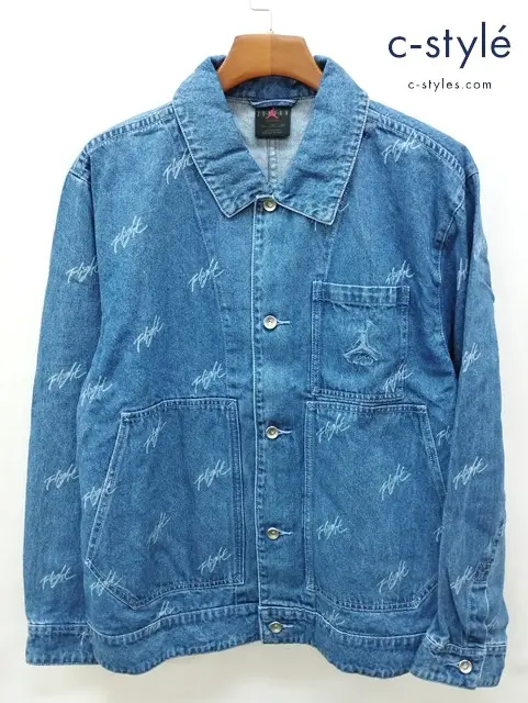 JORDAN BRAND ジョーダンブランド デニムジャケット XXL インディゴ AS M J FLT HRTG DENIM JKT BLUE GREY