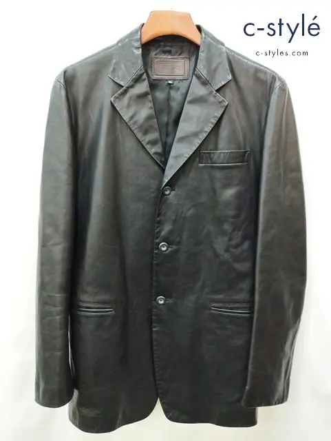 Y’2 LEATHER ワイツーレザー 3Bレザージャケット XL ブラック 日本製
