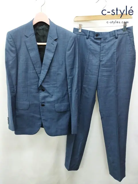 Paul Smith ポールスミス スーツ L ネイビー ストライプ 2B 日本製 Lanificio Cerruti PF-ST-80227