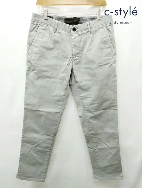 INCOTEX インコテックス チノパンツ 33 グレー スリムフィット SLOWEAR SLACKS 17S100