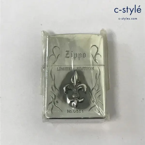ZIPPO オイルライター フルール・ド・リス サイド アラベスク LIMITED EDITION シルバー ’98
