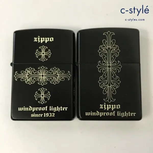 ZIPPO ジッポー オイルライター クロスパターン サイドデザイン ブラック ’99 CROSS 十字