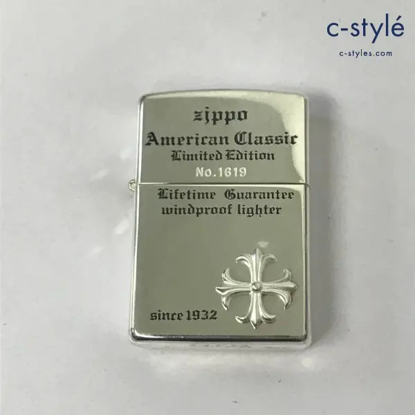 ZIPPO ジッポー オイルライター シルバークロス メタル American Classic Limited Edition ’98