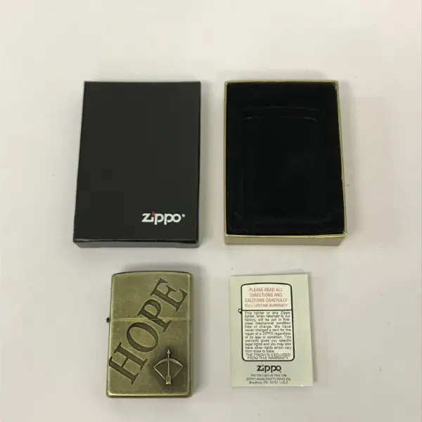 ZIPPO ジッポー オイルライター HOPE ホープ アロー ゴールド ’00
