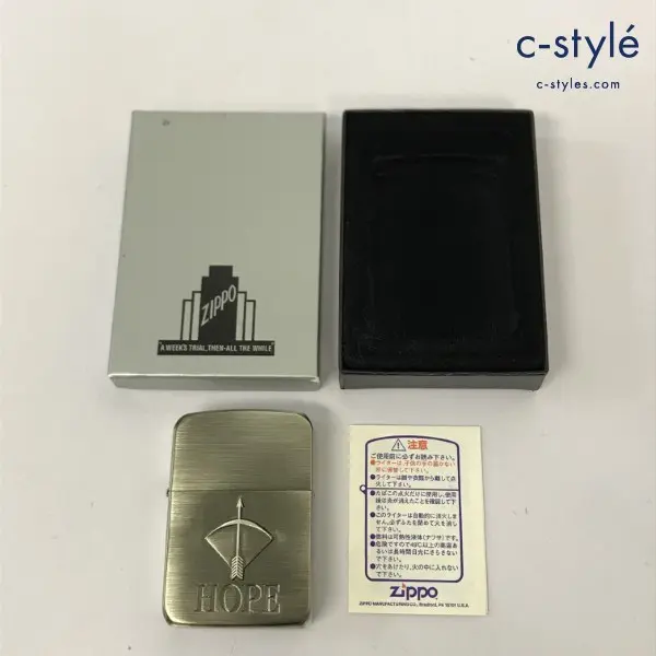 ZIPPO ジッポー オイルライター HOPE ホープ アロー 1944 レプリカ シルバー REPLICA