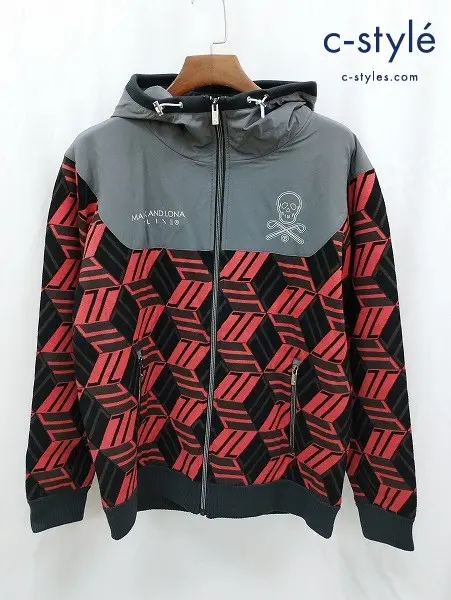 MARK&LONA マーク＆ロナ ジャケット 48 マルチカラー GeoLine Hybrid Hoodie Jacket MXM-4C-AD03