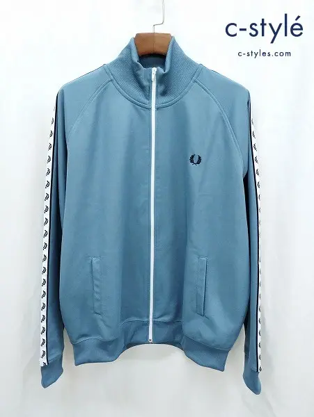 FRED PERRY フレッドペリー トラックジャケット XL ブルー系 TAPED TRACK JACKET J6231