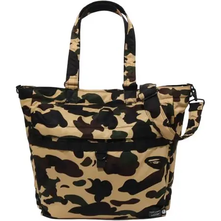 A BATHING APE(アベイシングエイプ) コラボ [BAPE X PORTER] 1ST CAMO UTILITY TOTE BAG 1L73-189-902