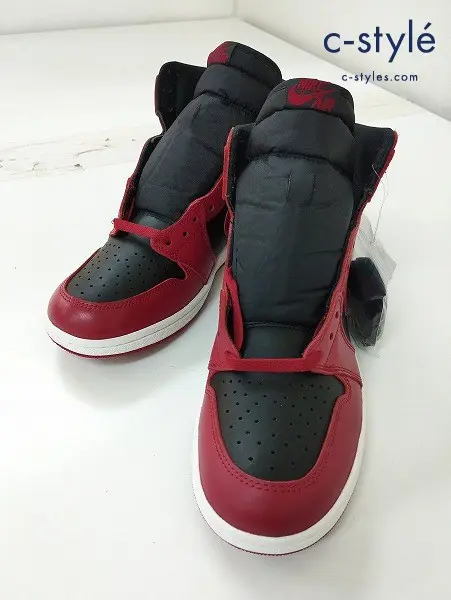 NIKE ナイキ スニーカー 29cm レッド×ブラック エアジョーダン1 ハイ 85 バーシティレッド BQ4422 600