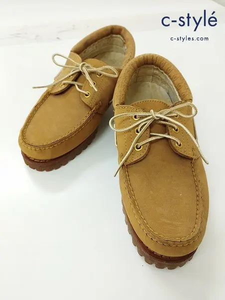 Timberland ティンバーランド デッキシューズ 7 キャメル系 3ホール レザー 94563