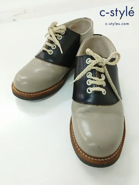 REGAL リーガル ドレスシューズ 23 グレー系×ブラック Boots Mark サドルシューズ 2452 レディース