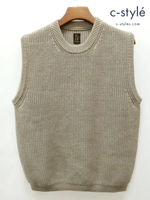 BATONER バトナー ニットベスト 2 ベージュ系 BN-23SM-004