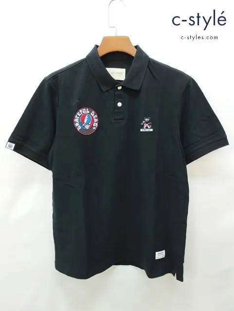 HORN GARMENT×GratefulDead ホーンガーメント×グレイトフルデッド ポロシャツ 50 ブラック