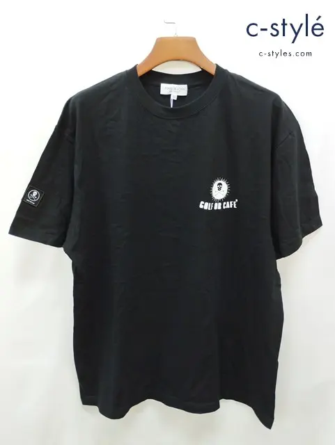 MARK&LONA マーク＆ロナ Tシャツ 50 ブラック MLM-4A-AA31 GOLF OR Cafe