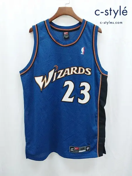 NIKE ナイキ ユニフォーム XL ブルー NBA Washington Wizards 23 マイケル ジョーダン SP02-PRX