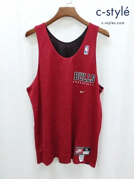 NIKE ナイキ ユニフォーム XL レッド NBA Chicago Bulls シカゴ ブルズ USA製 リバーシブル H7-NRG