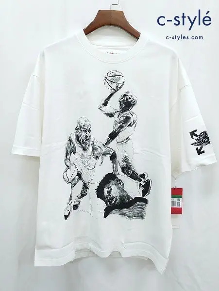 NIKE×Off-White ナイキ×オフホワイト Tシャツ XL ホワイト 綿100% JORDAN ジョーダン DB4300-100