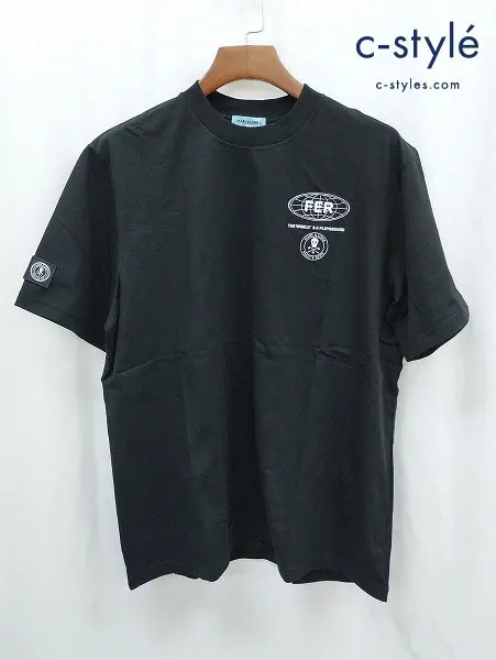 MARK&LONA マークアンドロナ Tシャツ 50 ブラック 半袖 綿100% 日本製 FER Worlds Tee MFM-4A-AA01