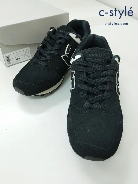 via SANGACIO ヴィアサンガチオ スニーカー 27.5cm ブラック にゅーず BLACK LIMITED EDITION