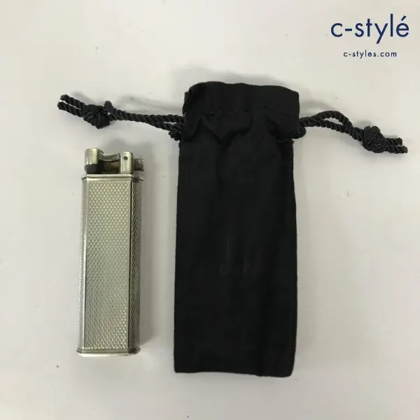 dunhill ダンヒル ハンマー式ガスライター シルバー 専用袋付
