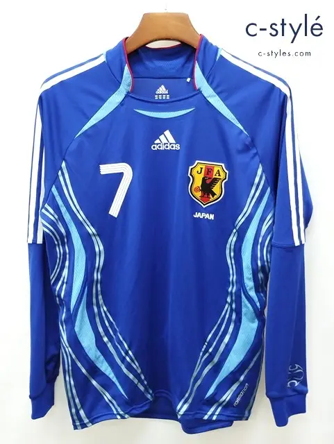 adidas アディダス 長袖ユニフォーム M ブルー 2006 ホーム オーセンティック NAKATA 中田英寿 7 JD1005
