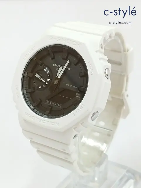 CASIO カシオ 腕時計 ホワイト×ブラック G-SHOCK GA-2100 クォーツ